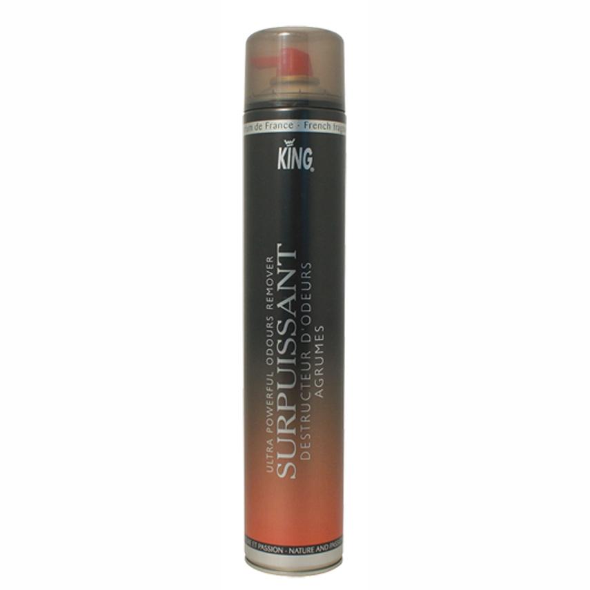 Raumduftspray King Destructeur Odeurs Surpuissant AGRUMES, 750 ml | Zitrusfrüchte Hochleistungsgeruchsvertilger